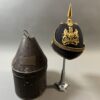 Edwardian Royal Engineers Officers Helmet named to B J M Bebb