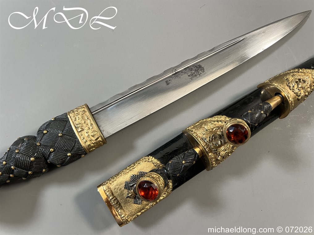 Edwardian Highland Light Infantry Officer’s Dirk - Image 2