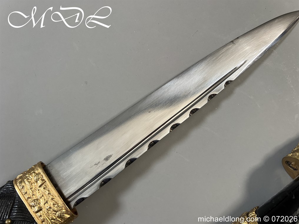 Edwardian Highland Light Infantry Officer’s Dirk - Image 22