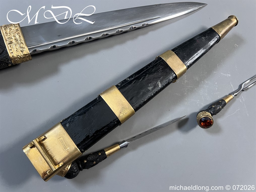Edwardian Highland Light Infantry Officer’s Dirk - Image 21