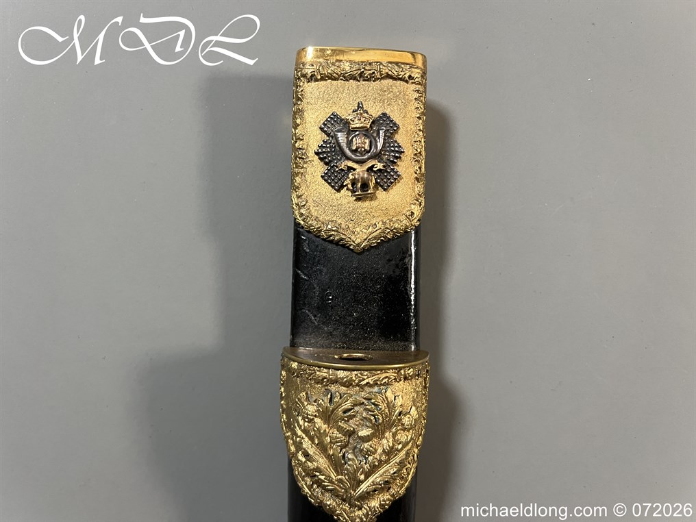 Edwardian Highland Light Infantry Officer’s Dirk - Image 7