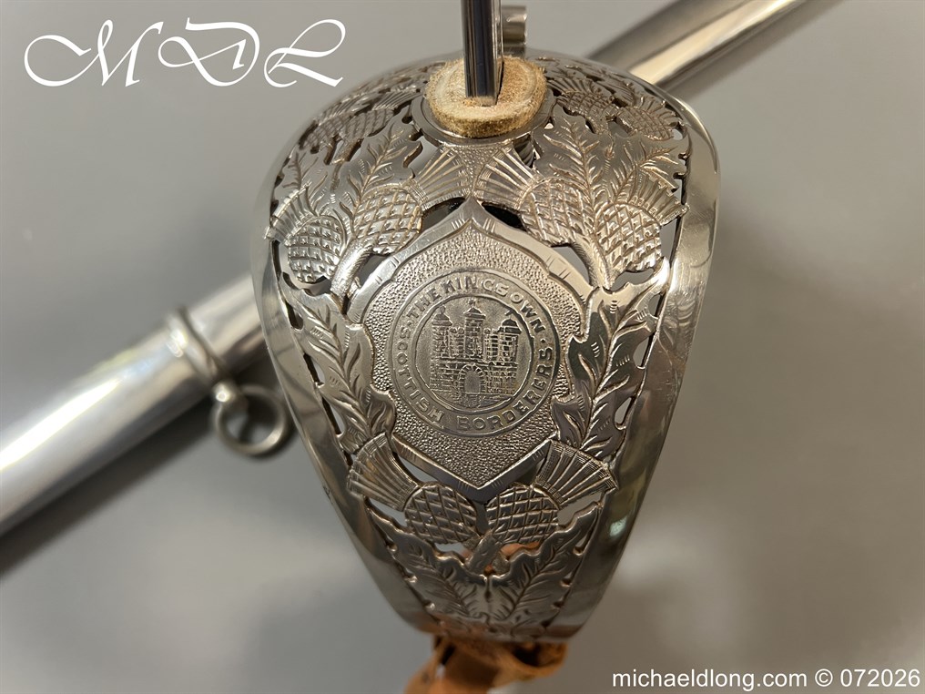 Kings Own Scottish Borderers Edward 7th Field Officers Sword - Image 11