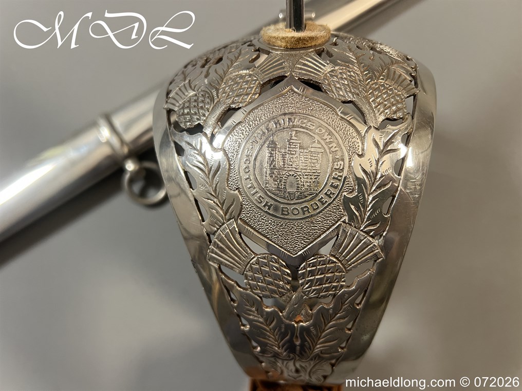 Kings Own Scottish Borderers Edward 7th Field Officers Sword - Image 10