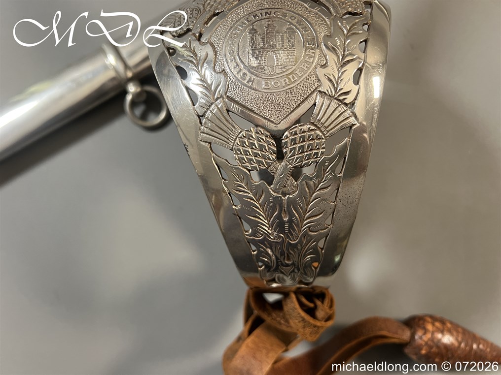 Kings Own Scottish Borderers Edward 7th Field Officers Sword - Image 9