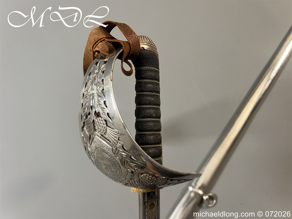 Kings Own Scottish Borderers Edward 7th Field Officers Sword - Image 5