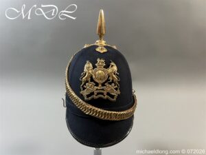 Victorian NCO Royal Engineers Blue Cloth Helmet