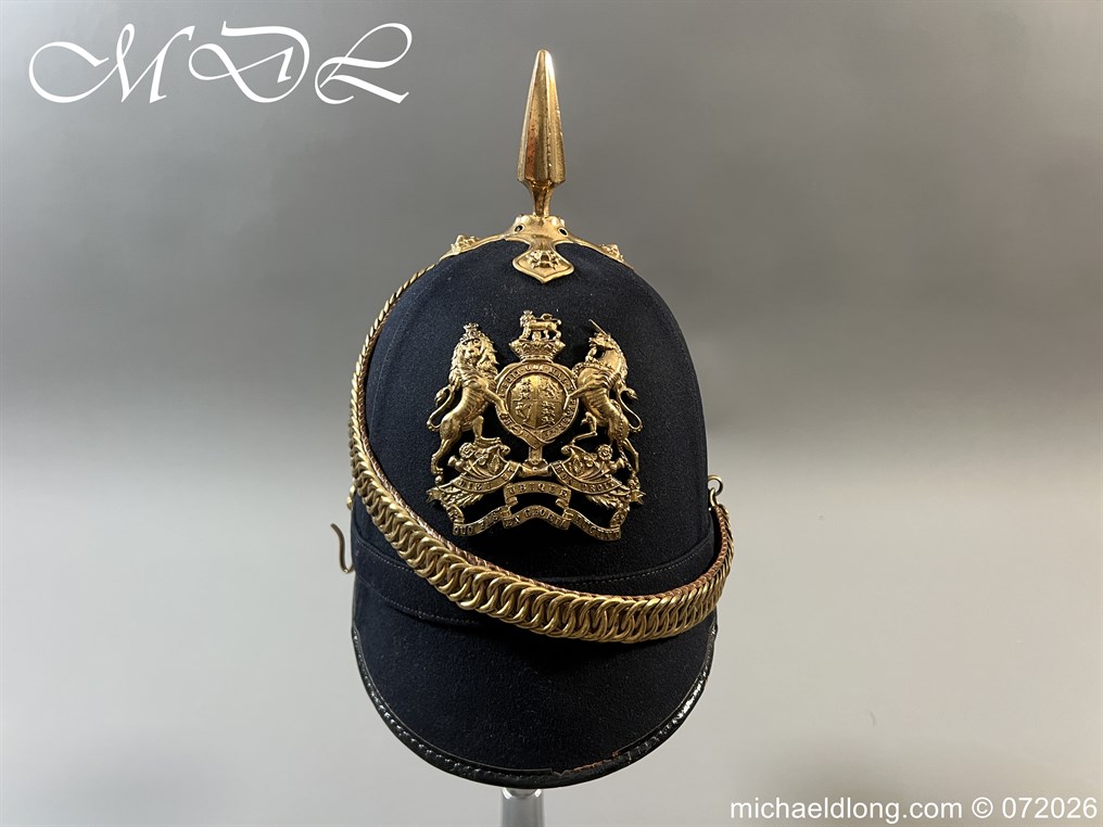 Victorian NCO Royal Engineers Blue Cloth Helmet