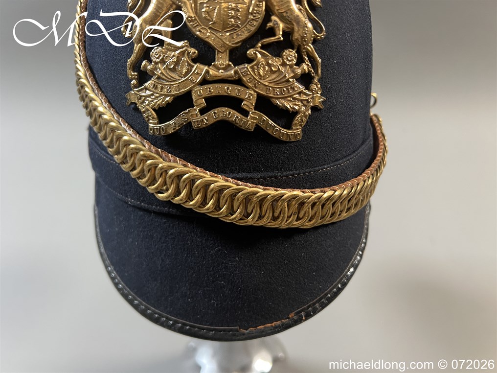 Victorian NCO Royal Engineers Blue Cloth Helmet - Image 15