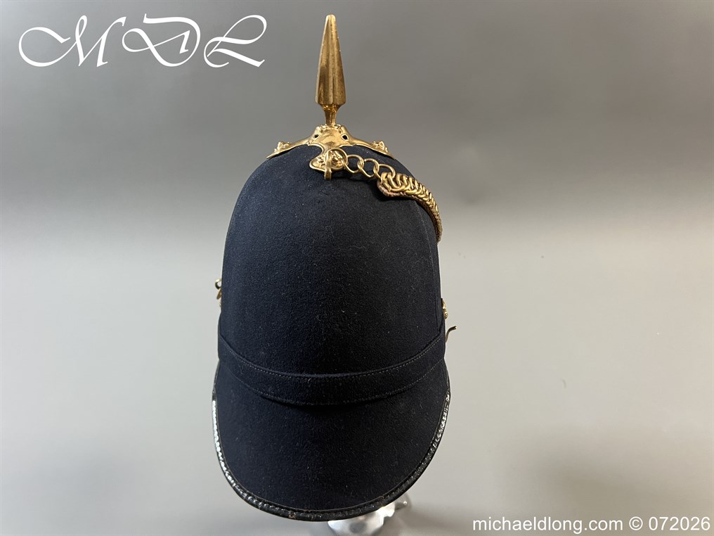 Victorian NCO Royal Engineers Blue Cloth Helmet - Image 11
