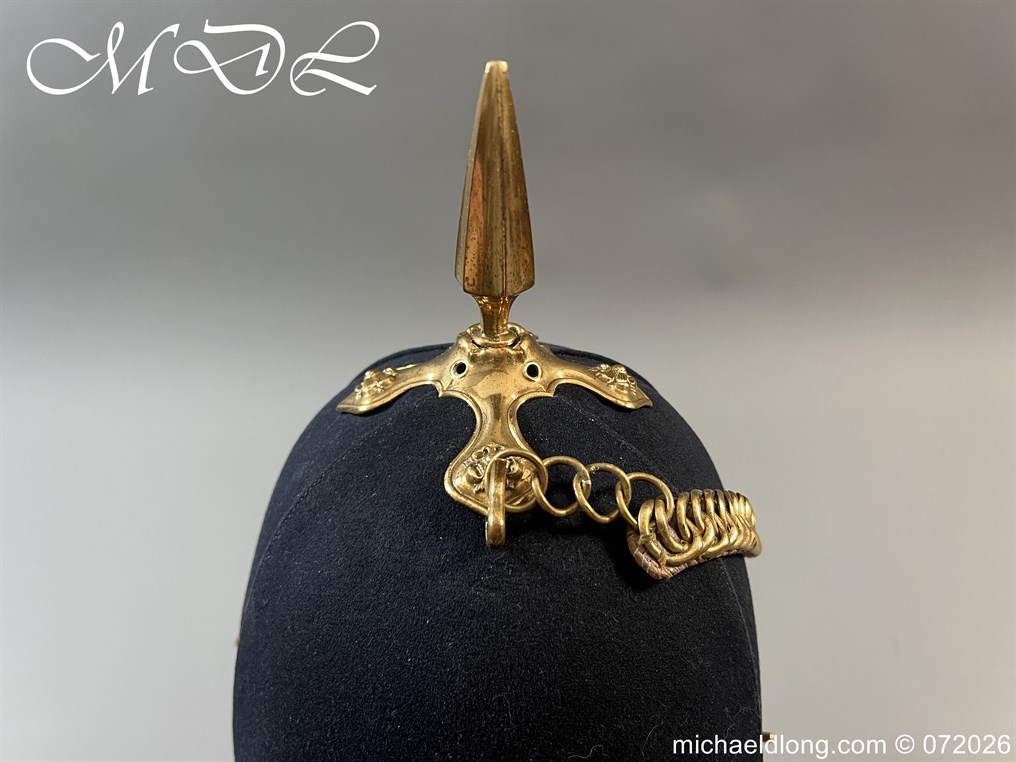 Victorian NCO Royal Engineers Blue Cloth Helmet - Image 10