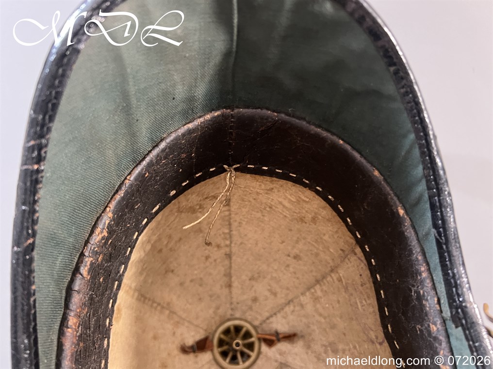 Victorian NCO Royal Engineers Blue Cloth Helmet - Image 5