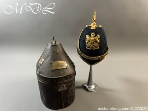 Victorian Royal Engineers Officers Blue Cloth Helmet