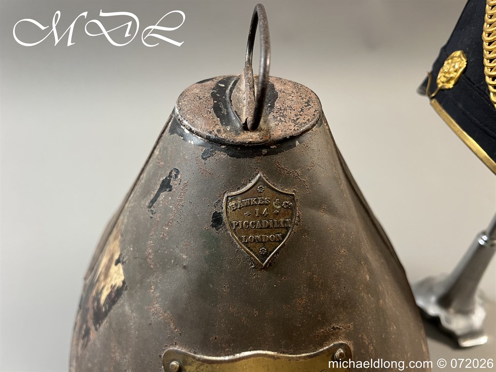 Victorian Royal Engineers Officers Blue Cloth Helmet - Image 14