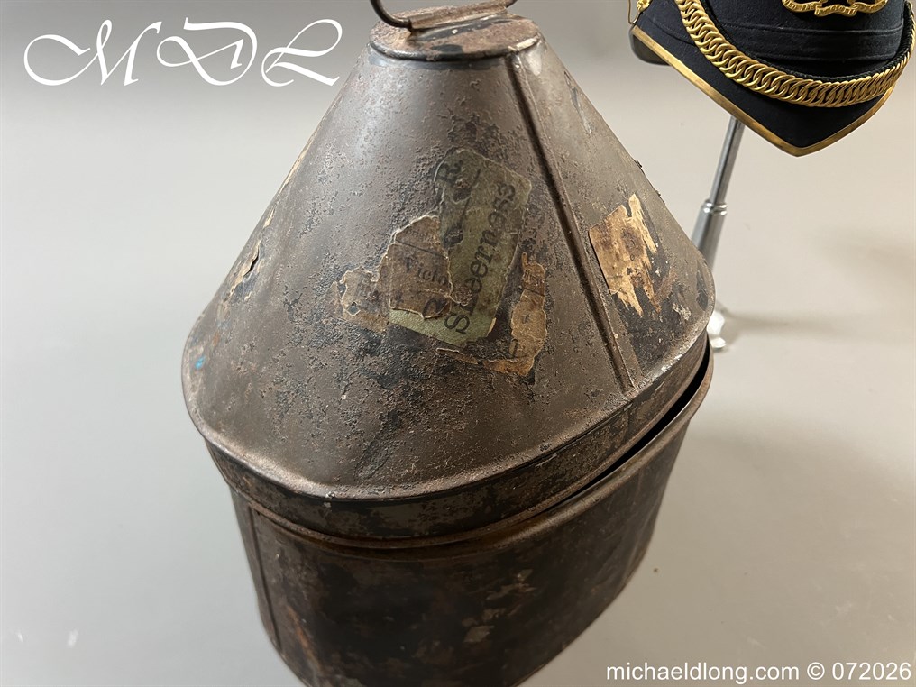 Victorian Royal Engineers Officers Blue Cloth Helmet - Image 13