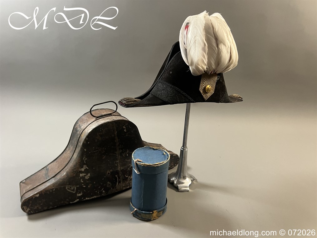 Victorian Royal Engineers Officers Bicorn Hat and Plume