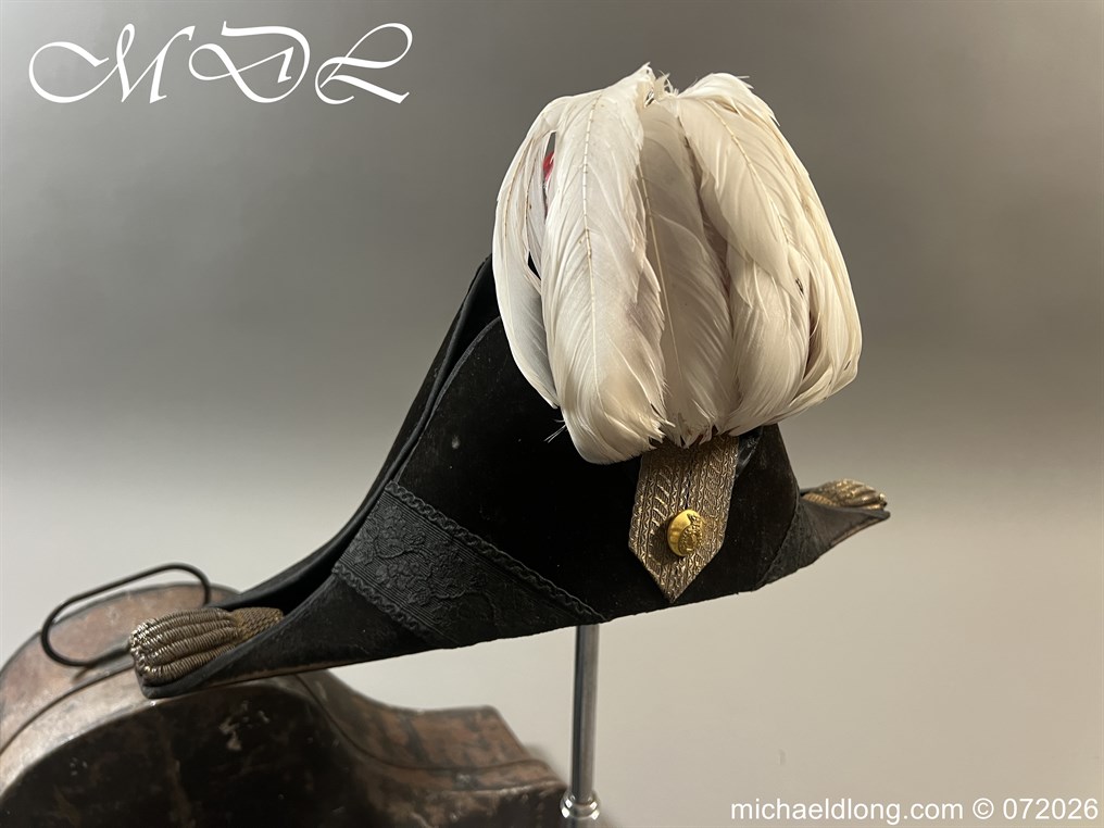 Victorian Royal Engineers Officers Bicorn Hat and Plume - Image 13
