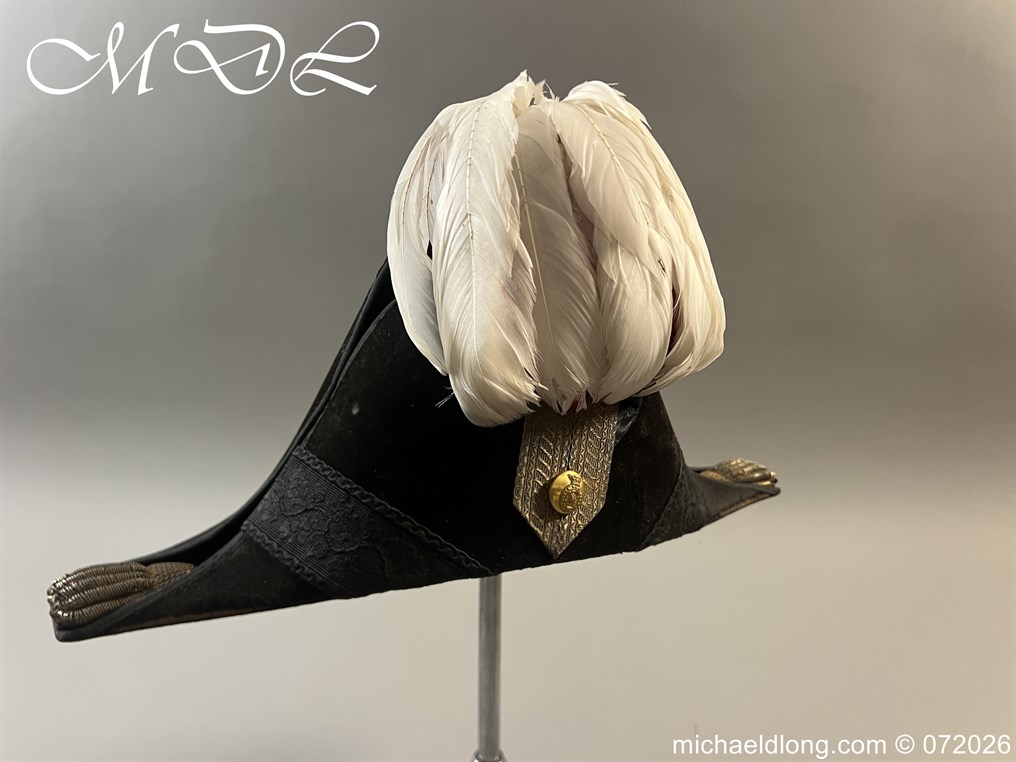 Victorian Royal Engineers Officers Bicorn Hat and Plume - Image 12