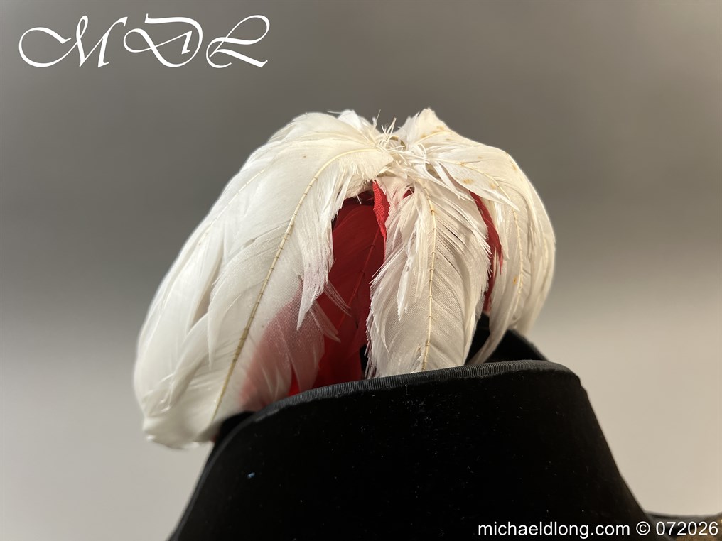 Victorian Royal Engineers Officers Bicorn Hat and Plume - Image 6
