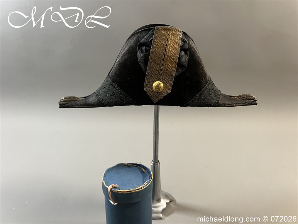Victorian Royal Engineers Officers Bicorn Hat and Plume