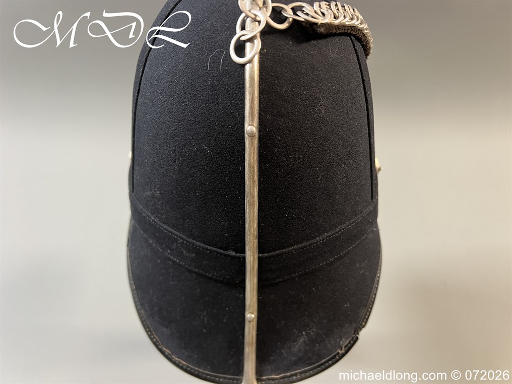 Victorian 1st Gloucester Engineers Officers Blue Cloth Helmet - Image 11