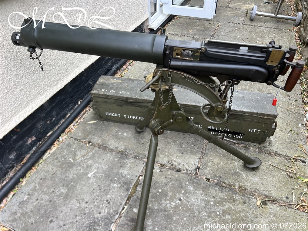 Deactivated WW2 Vickers Machine Gun and Mount - Image 13