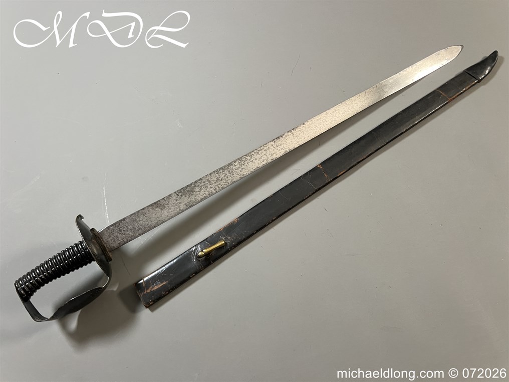 English 1804 Naval Cutlass and Scabbard