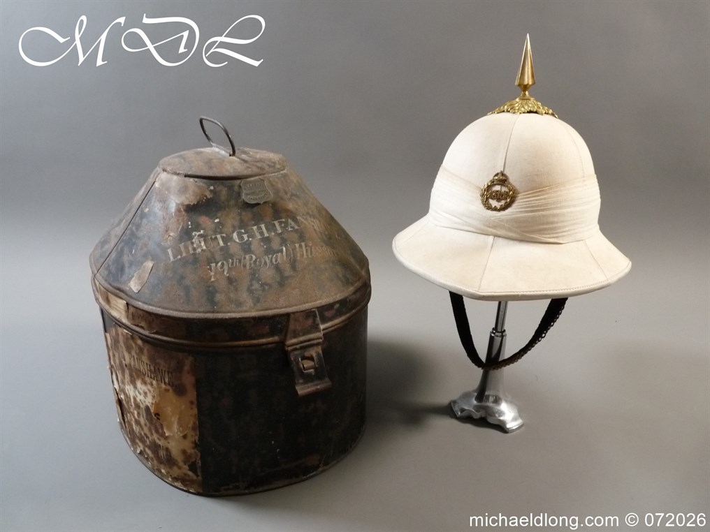 British Officers Full Dress Wolseley Helmet 1st The Queen's Bays - Image 21