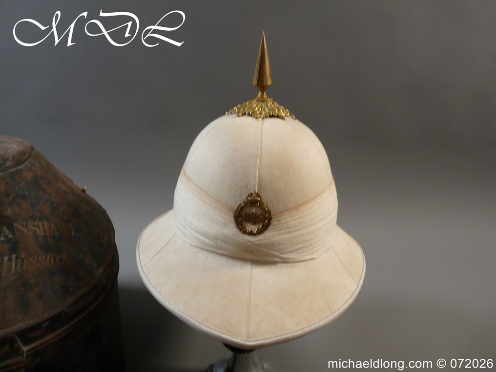 British Officers Full Dress Wolseley Helmet 1st The Queen's Bays - Image 20