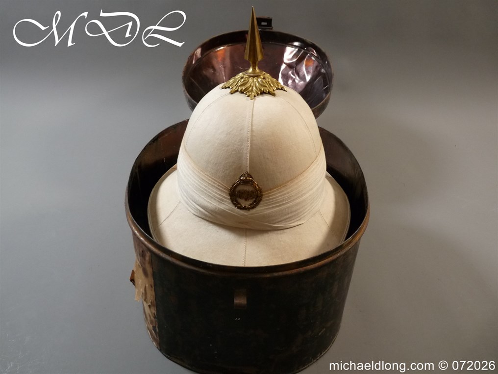 British Officers Full Dress Wolseley Helmet 1st The Queen's Bays - Image 4