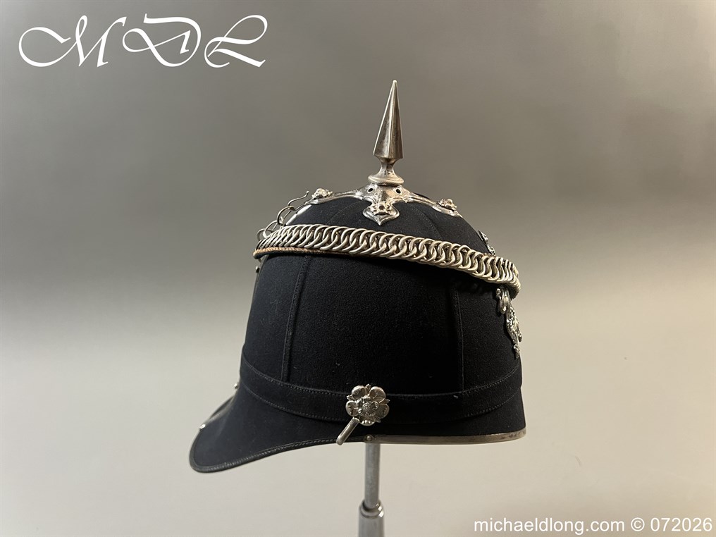 Victorian 1st Sussex Engineers Officers Blue Cloth Helmet - Image 9