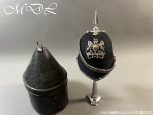 Victorian Bristol 2nd Gloster - Gloucestershire Engineers Officers Blue Cloth Helmet