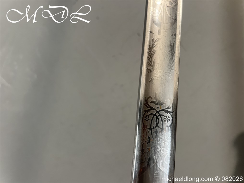 British WW1 5th Royal Irish Rifles Sword Memorial Sword - Image 20