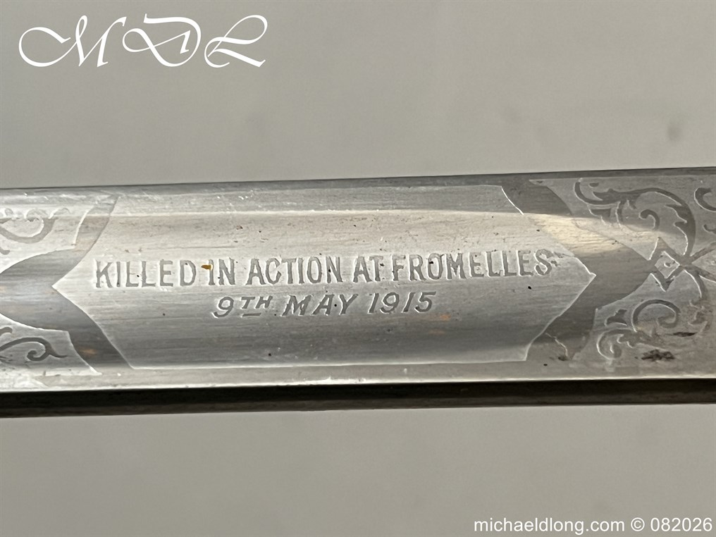 British WW1 5th Royal Irish Rifles Sword Memorial Sword - Image 18
