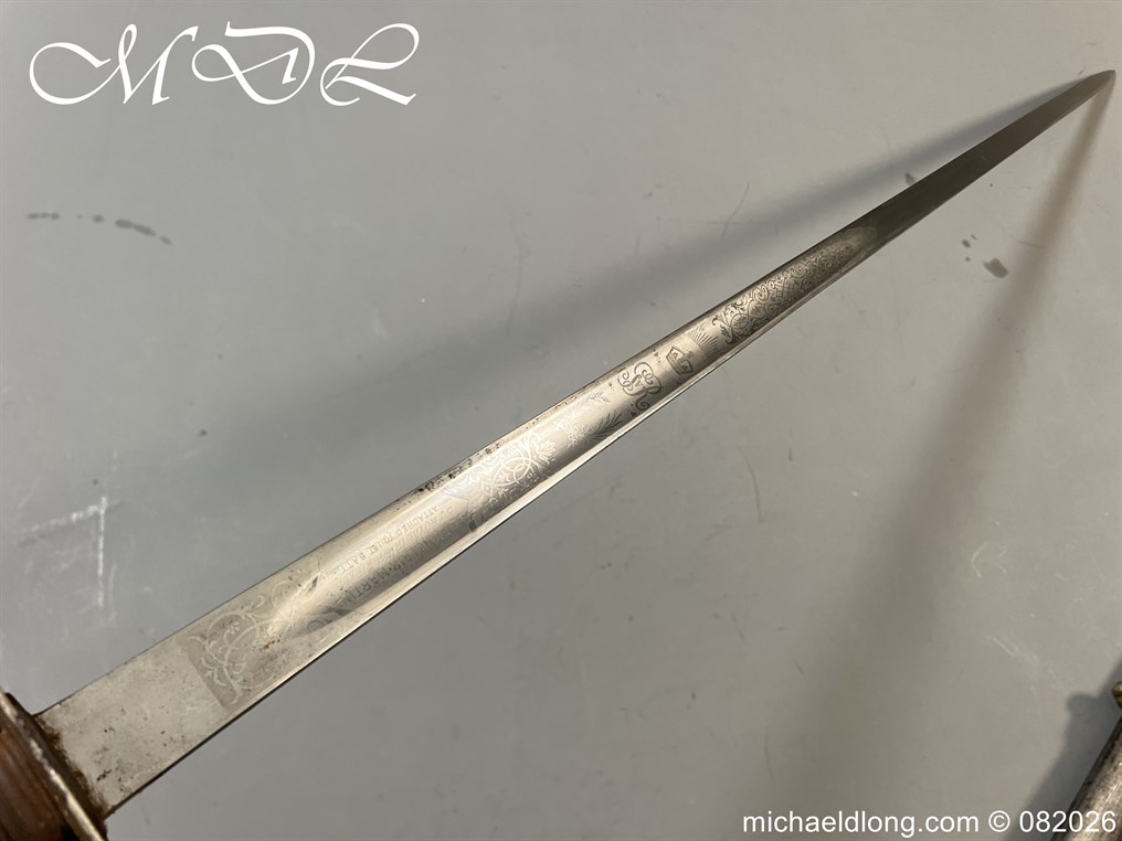 British WW1 5th Royal Irish Rifles Sword Memorial Sword - Image 17