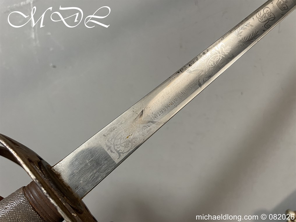 British WW1 5th Royal Irish Rifles Sword Memorial Sword - Image 16
