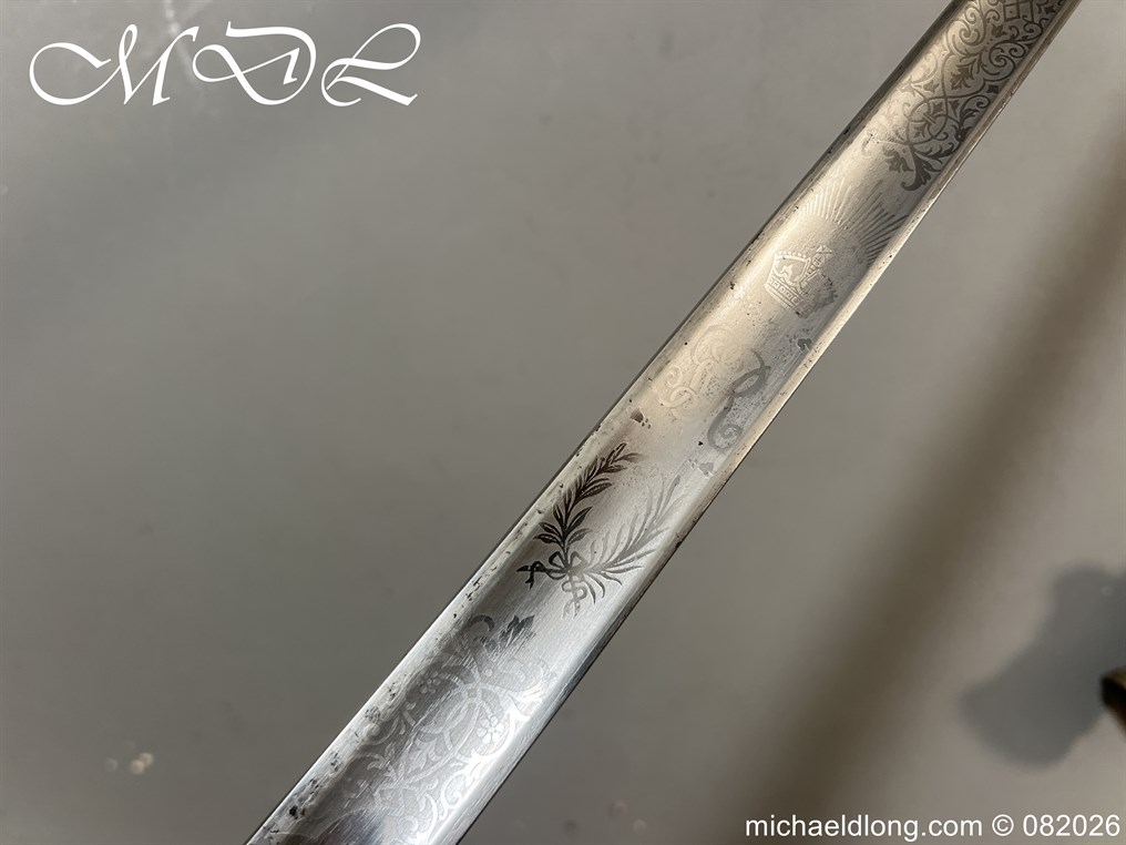 British WW1 5th Royal Irish Rifles Sword Memorial Sword - Image 13