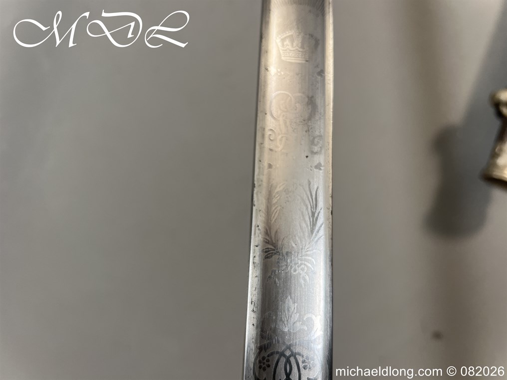 British WW1 5th Royal Irish Rifles Sword Memorial Sword - Image 12