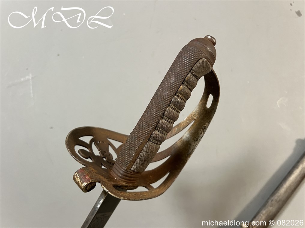 British WW1 5th Royal Irish Rifles Sword Memorial Sword - Image 7