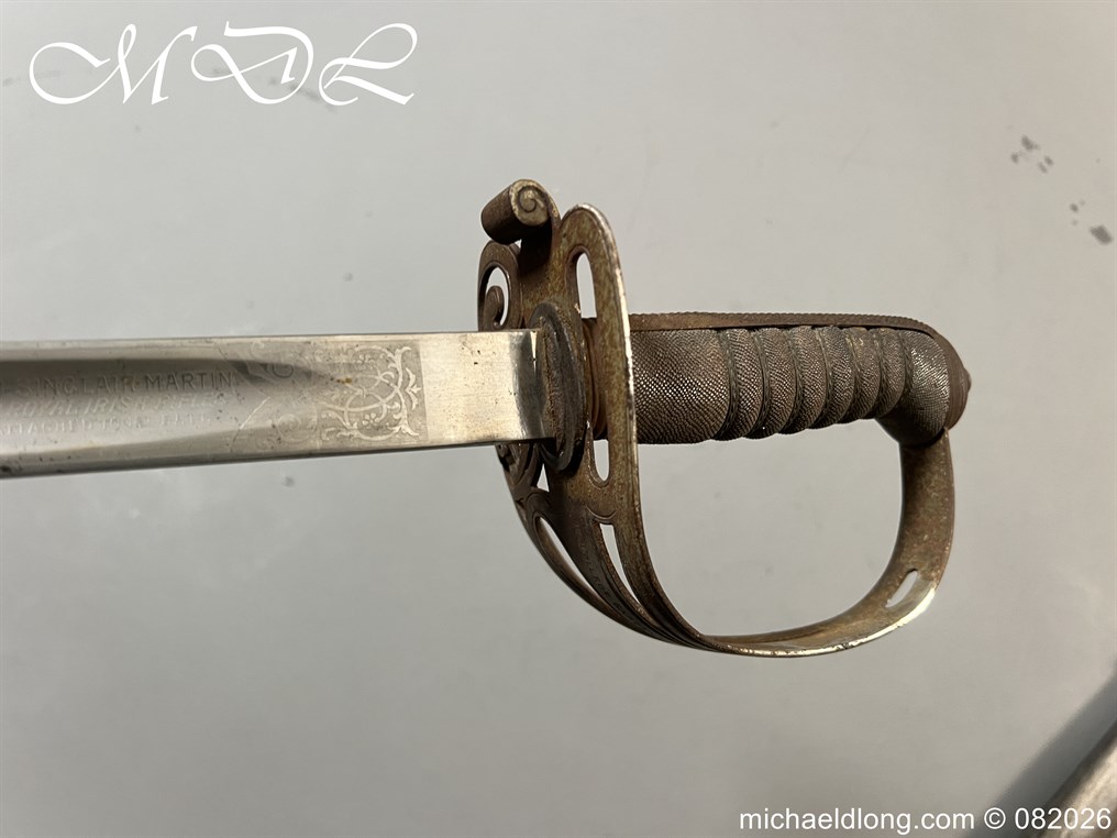 British WW1 5th Royal Irish Rifles Sword Memorial Sword - Image 5