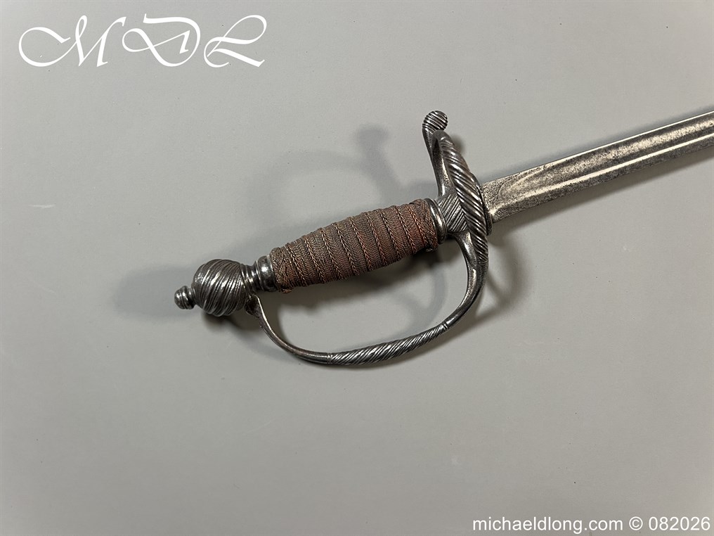 English Infantry Officers Sword c 1770 - Image 2