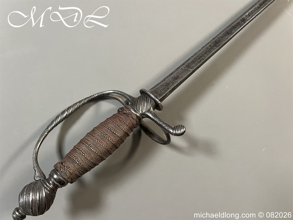 English Infantry Officers Sword c 1770 - Image 23