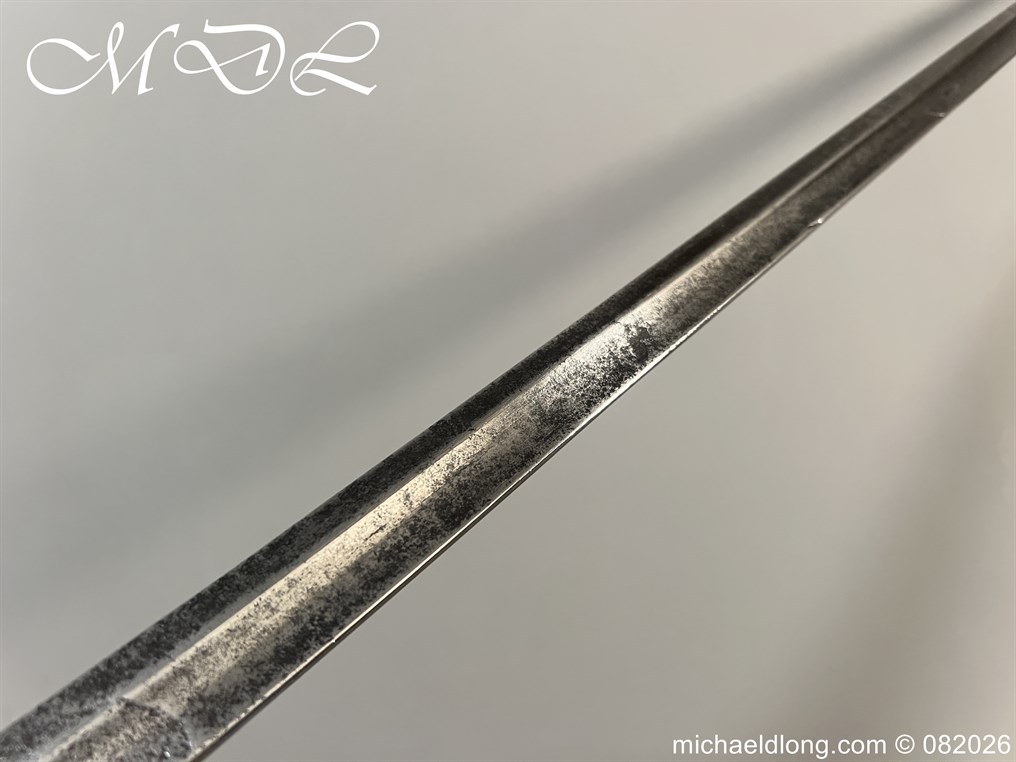 English Infantry Officers Sword c 1770 - Image 17