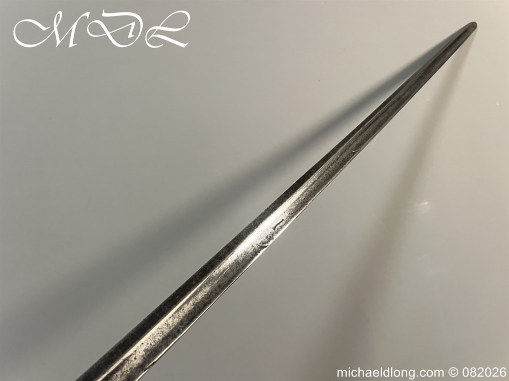 English Infantry Officers Sword c 1770 - Image 16