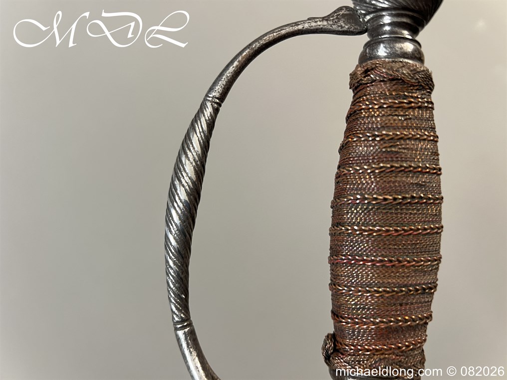 English Infantry Officers Sword c 1770 - Image 13