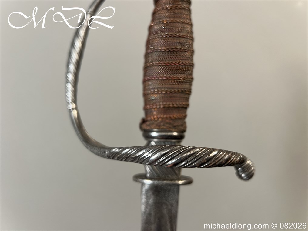 English Infantry Officers Sword c 1770 - Image 12