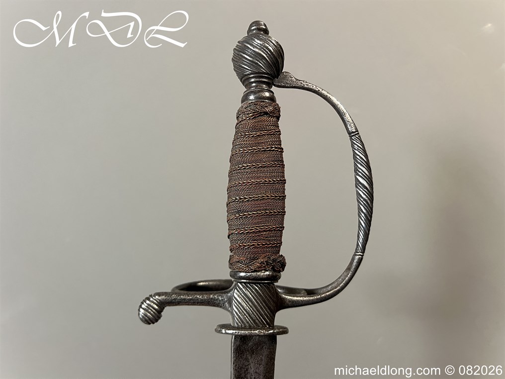 English Infantry Officers Sword c 1770 - Image 11