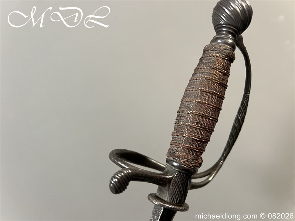 English Infantry Officers Sword c 1770 - Image 10