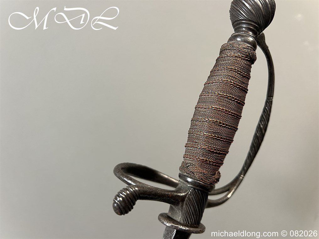 English Infantry Officers Sword c 1770 - Image 9