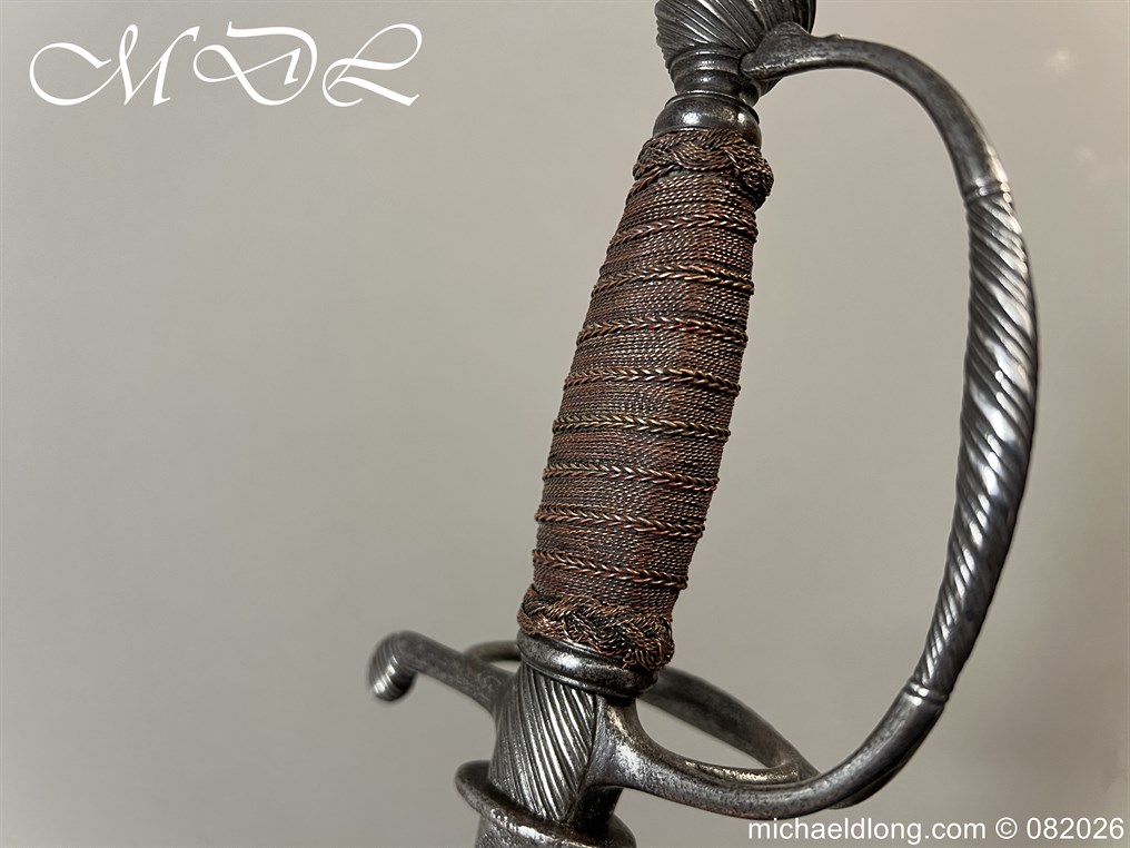 English Infantry Officers Sword c 1770 - Image 8