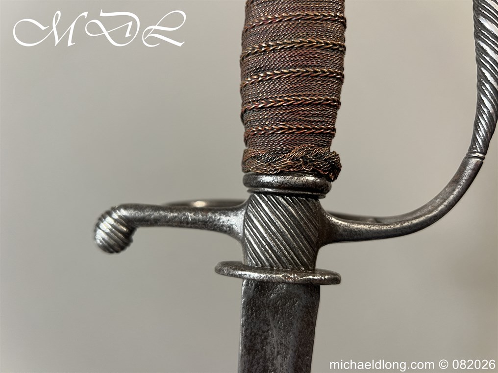 English Infantry Officers Sword c 1770 - Image 7